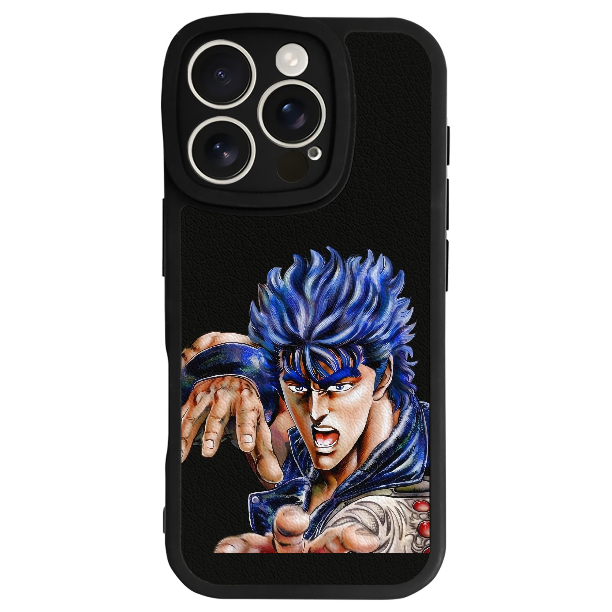 （画像用） 北斗の拳 Fist of the North Star 【iPhone 16シリーズ対応】シリコンスマホケース（レザー調） 材質：シリコン